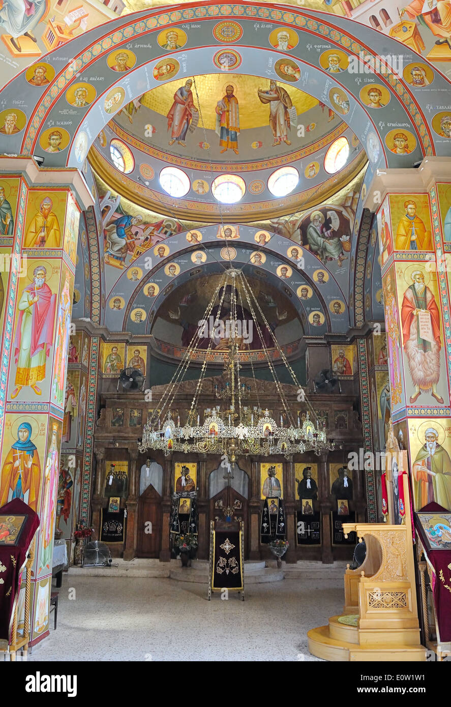 L'Église orthodoxe grecque des Douze Apôtres à Capharnaüm Banque D'Images