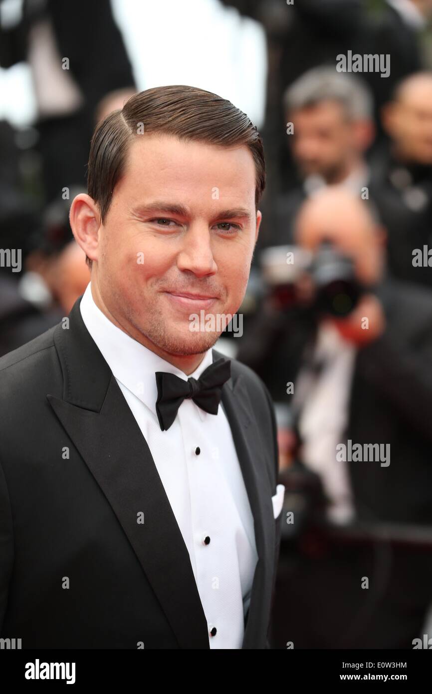 L'acteur Channing Tatum assiste à la première de 'Foxcatcher' au cours de la 67e Festival International du Film de Cannes au Palais des Festivals de Cannes, France, le 19 mai 2014. Photo : Hubert Boesl /afp -AUCUN SERVICE DE FIL- Banque D'Images