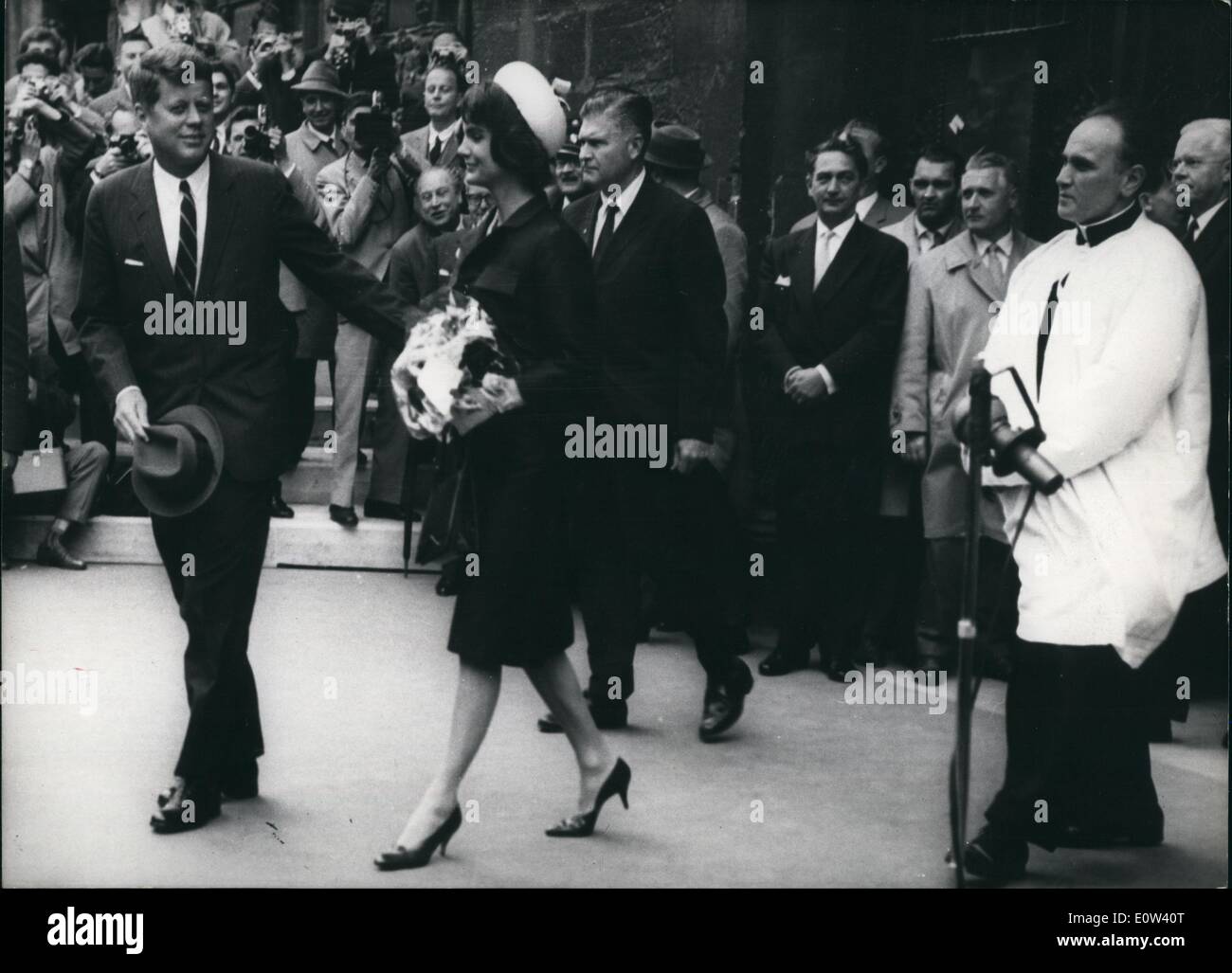 Juin 06, 1961 Réunion au sommet à Vienne le deuxième jour des pourparlers entre le premier