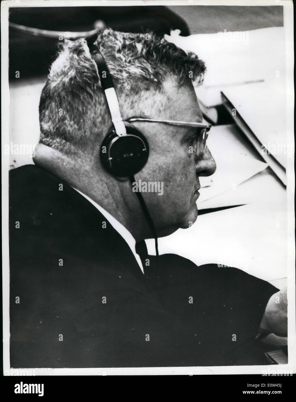 Avril 04, 1961 - Procès d'Adolf Eichmann à Jérusalem, continue l'avocat de la Défense - Le Dr Servatius : le procès se poursuit à Jérusalem d'Adolf Eichmann - ex-Colonel S.S. nazis - l'une des accusations de meurtres de masse de millions de Juifs - dans les camps de concentration nazis pendant la guerre. Photo montre : Le Dr Robert Servatius l'avocat de la Défense - au cours du procès. Banque D'Images