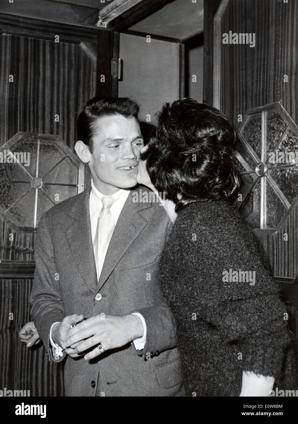 Musicien Chet Baker avec fiancé Carol Jackson Banque D'Images