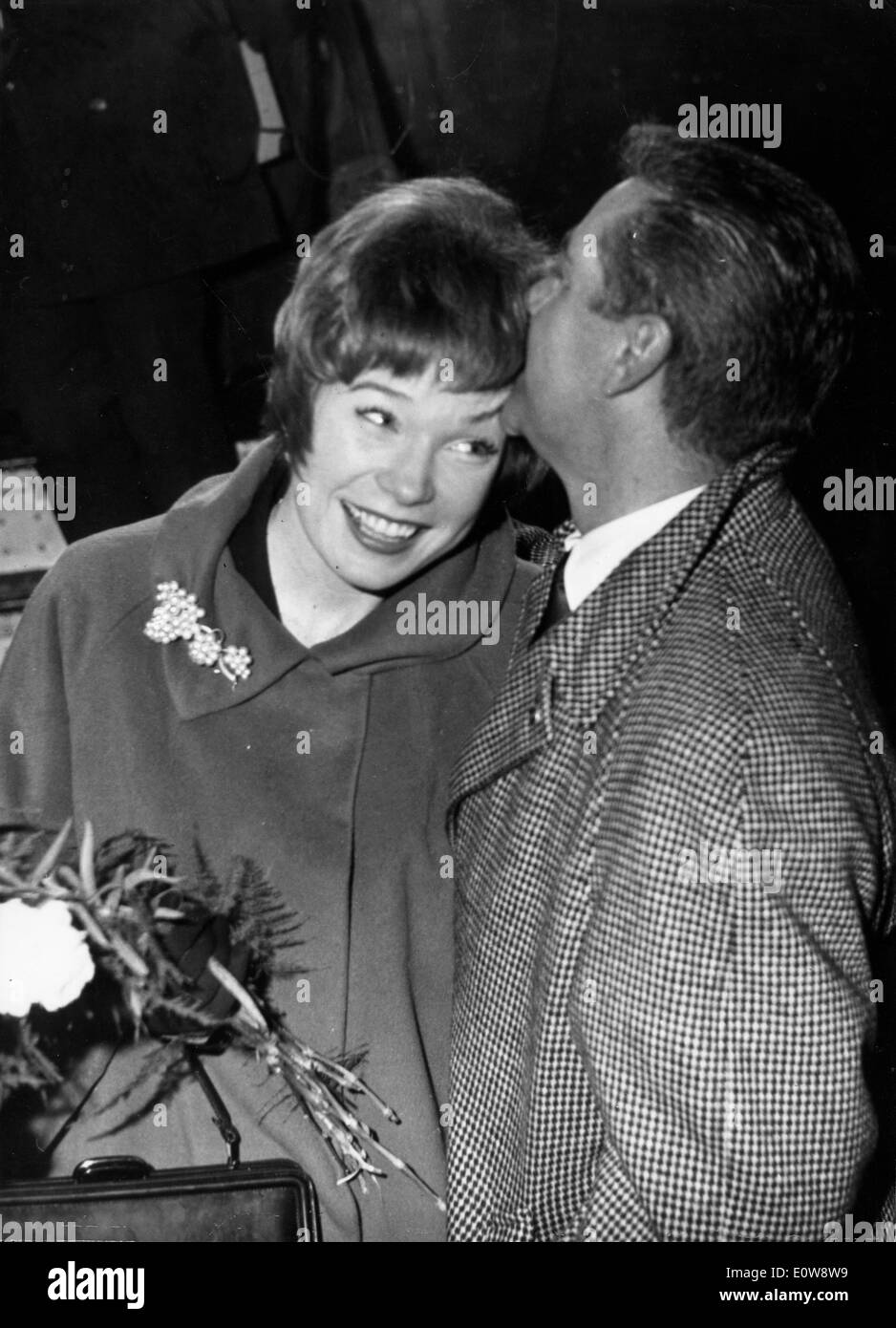 L'actrice Shirley MacLaine avec mari Steve Parker Banque D'Images