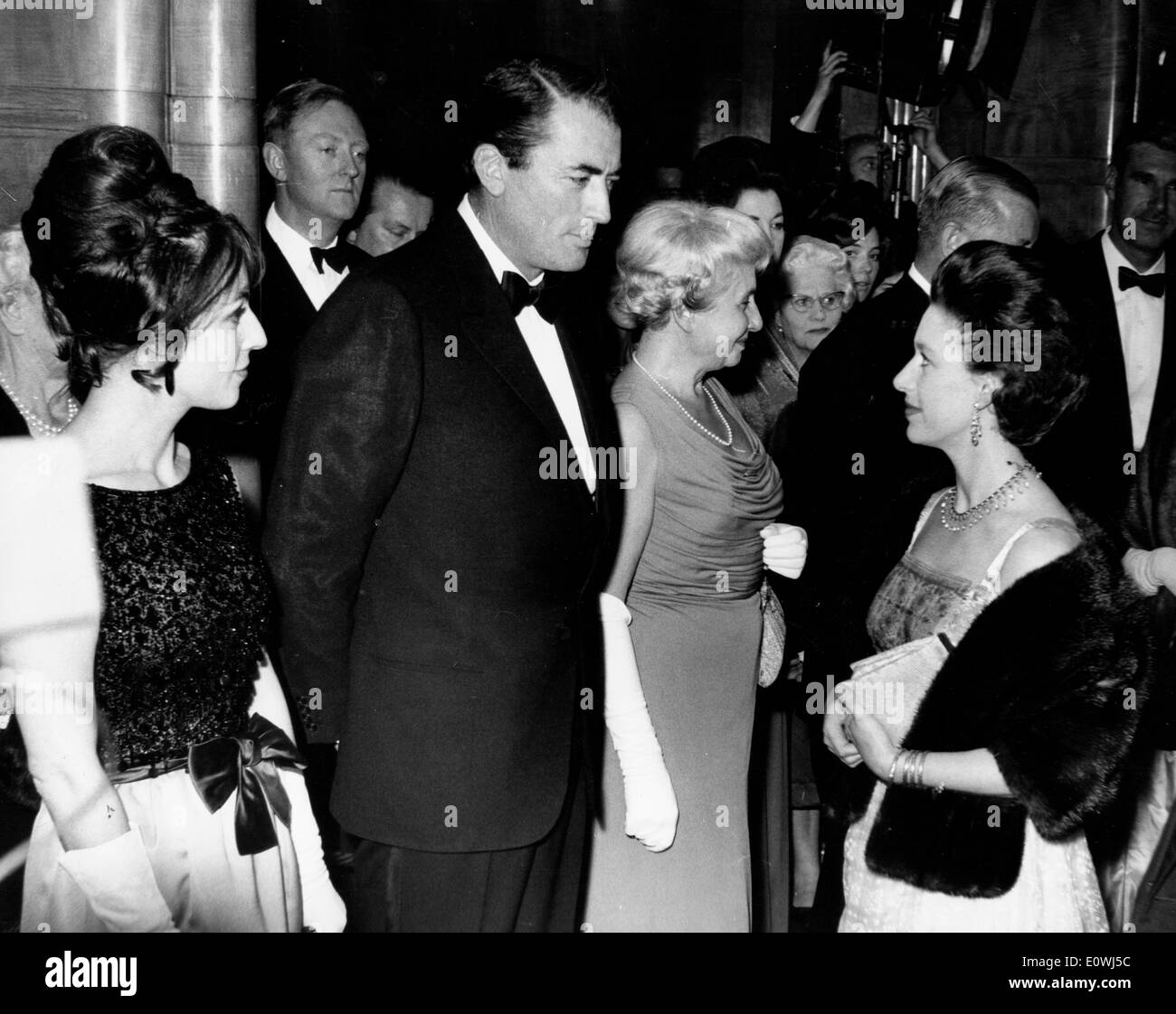 L'acteur Gregory Peck à la première de "To Kill a Mockingbird" Banque D'Images