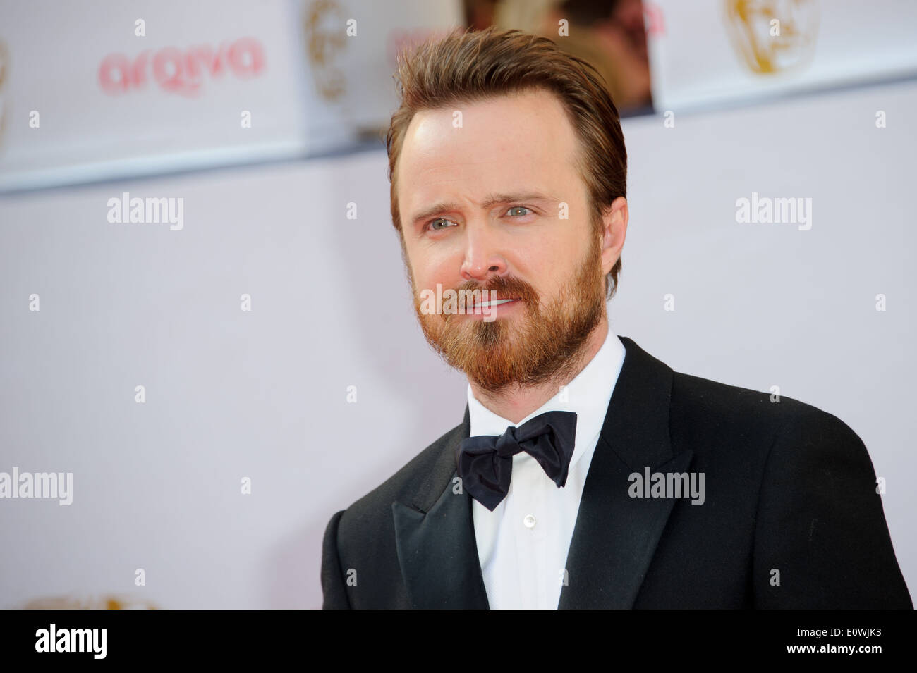 Aaron Paul arrive pour les British Academy Television Awards. Banque D'Images