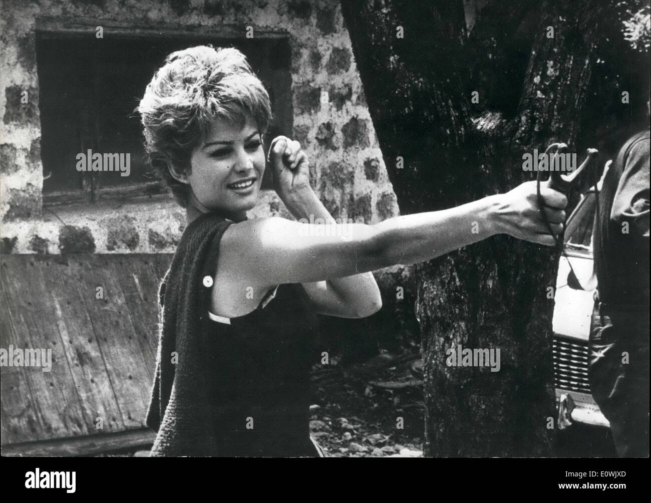 Juin 06, 1963 - Claudia Cardinale et George Chakiris dans certaines scènes de ''La Ragazza de bube'' (la jeune fille de bube'') en tant que nouveau film Banque D'Images