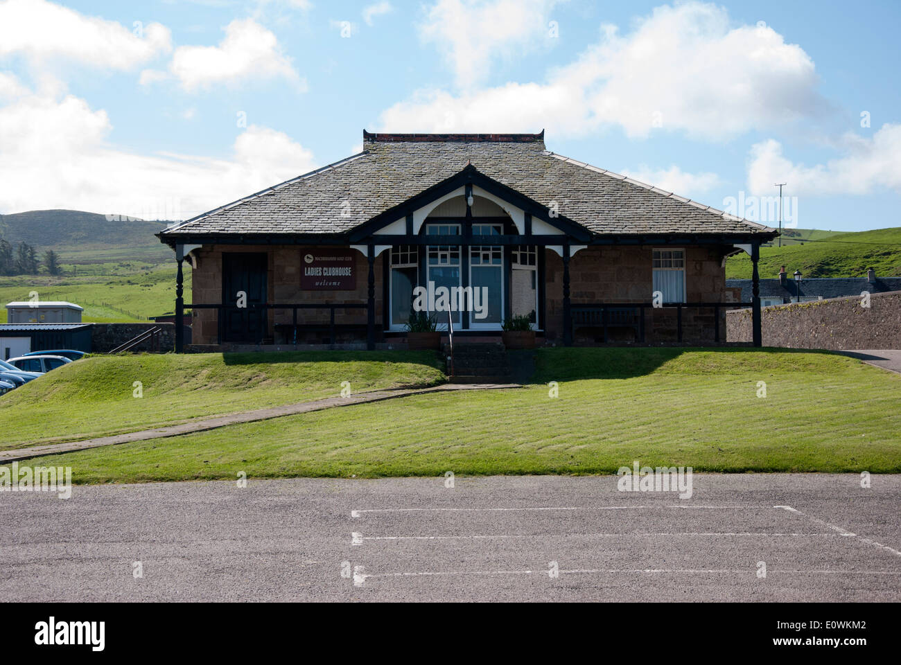 Chers Machrihanish Golf Club Clubhouse Mull of Kintyre en Écosse Banque D'Images