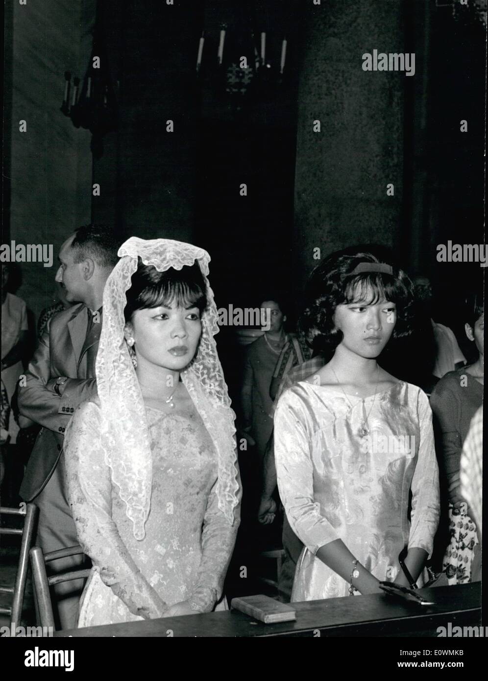 Septembre 09, 1963 Madame Ngo Dinh Nhu du Sud Viet Nam, et sa fille,m