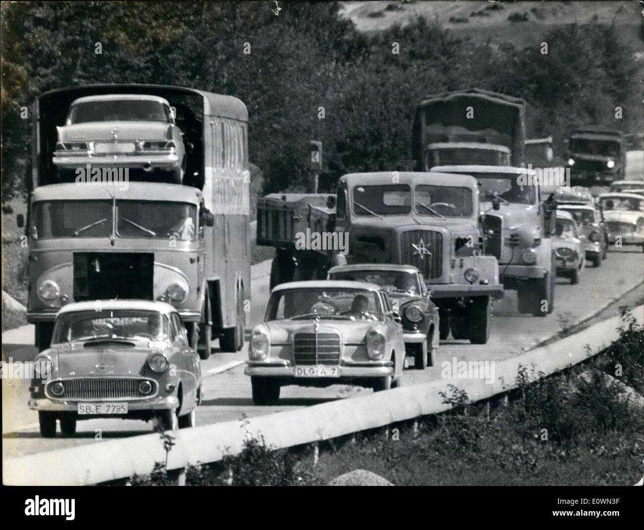 20 août 1963 - en allemand Banque D'Images