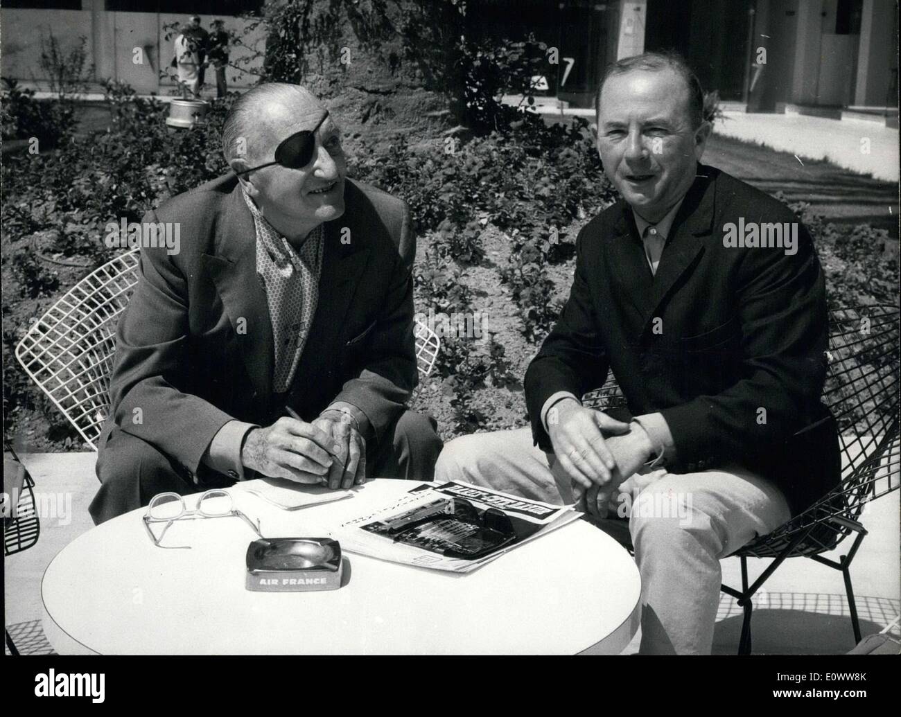02 mai 1964 - L'Allemand Fritz Lang, président du jury de Cannes Banque D'Images