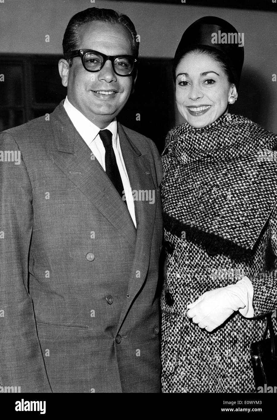 Ballerine Margot Fonteyn avec mari Roberto Arias Banque D'Images