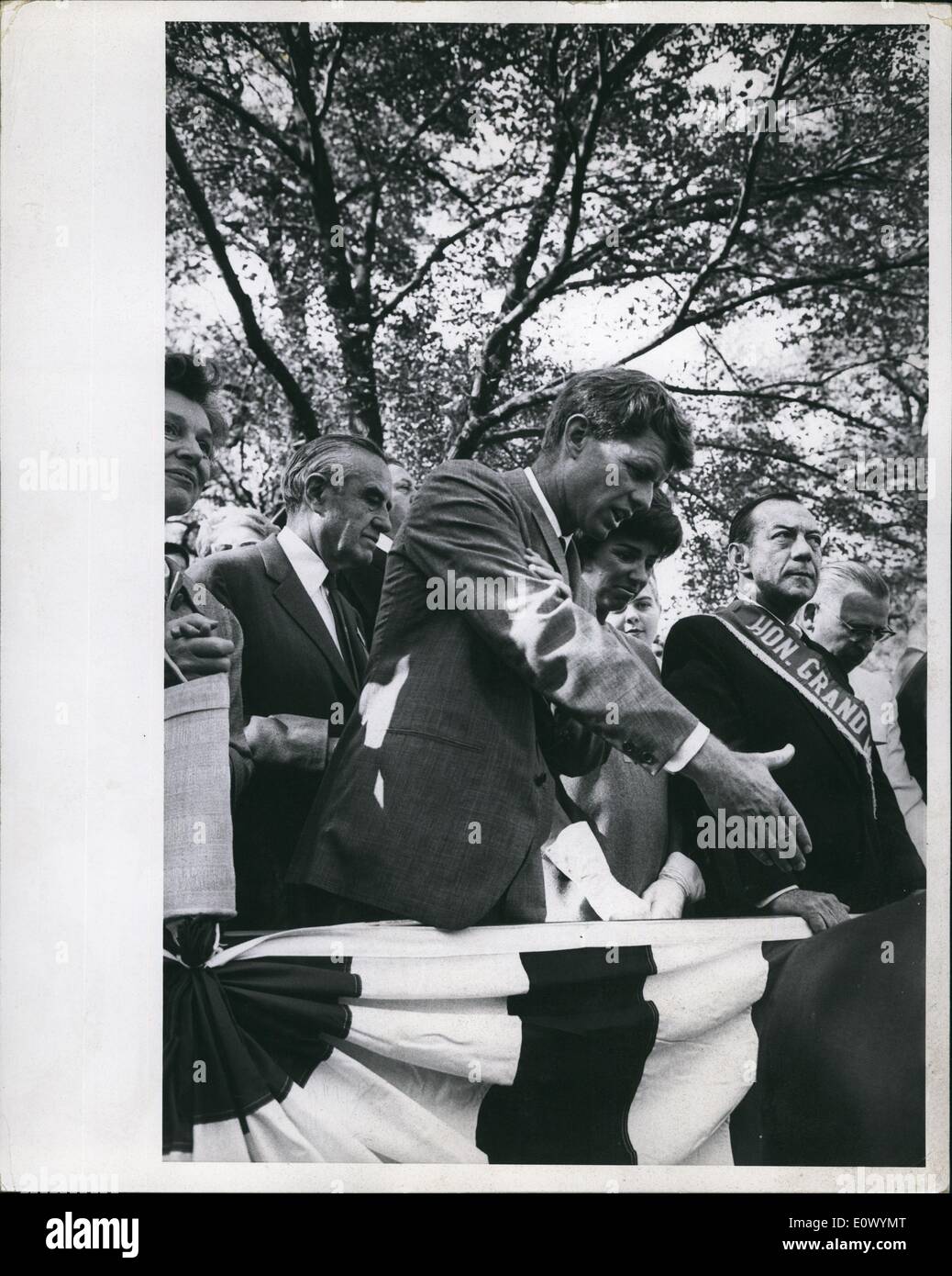 Septembre 09, 1964 - Robert Kennedy à la Steuben Parade, New York. Banque D'Images