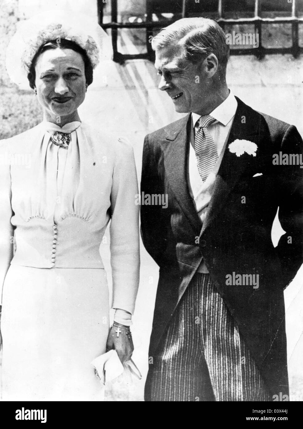 Le duc et la duchesse de Windsor à leur mariage Banque D'Images