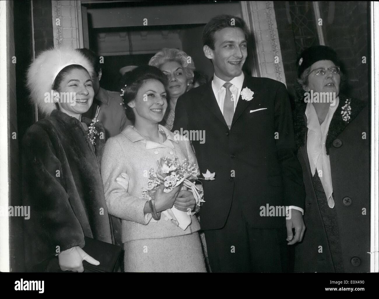 10 févr. 02, 1965 - la plus jeune fille Ex-King Farouk mercredi 28 mai 2014 Mariage à Londres : le mariage a eu lieu ce matin age Kensington Banque D'Images