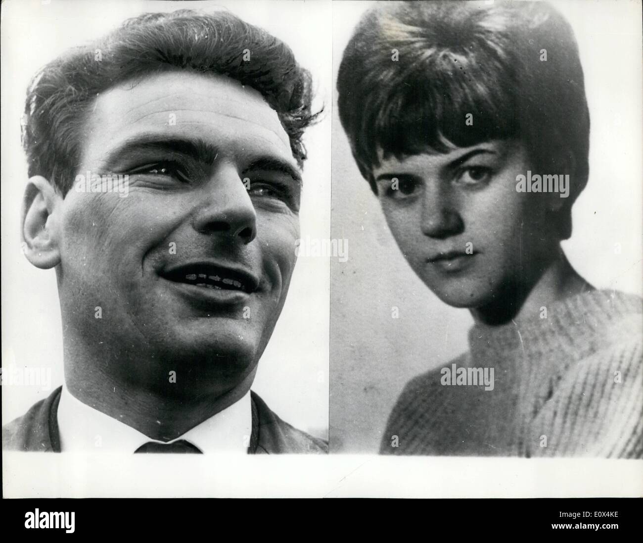 02 février 1965 - il en contrebande sa fille dans le pays dans le coffre de sa voiture : seize ans Kohlr allemand Heide une fille était en Banque D'Images