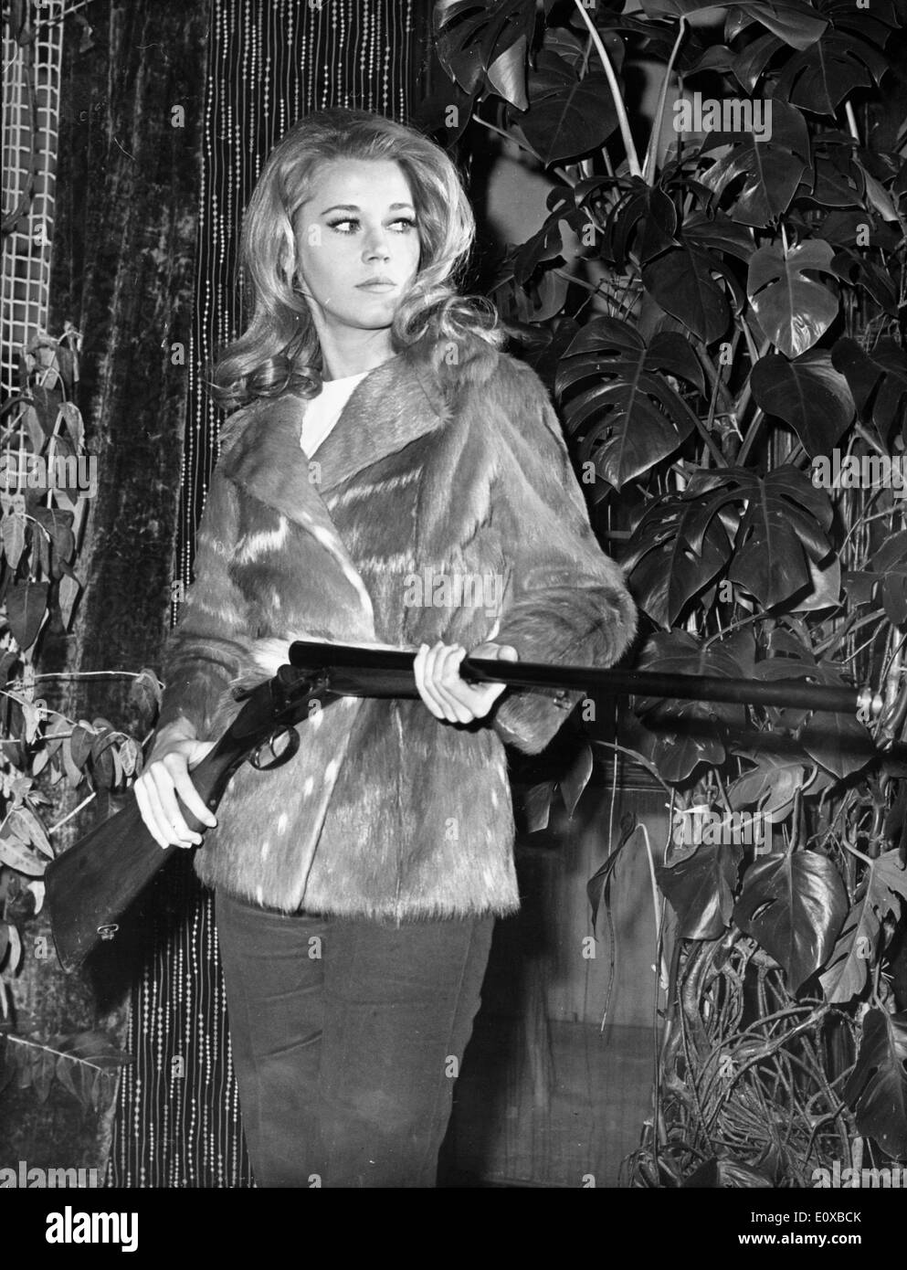 L'actrice Jane Fonda dans 'La Curee' Banque D'Images