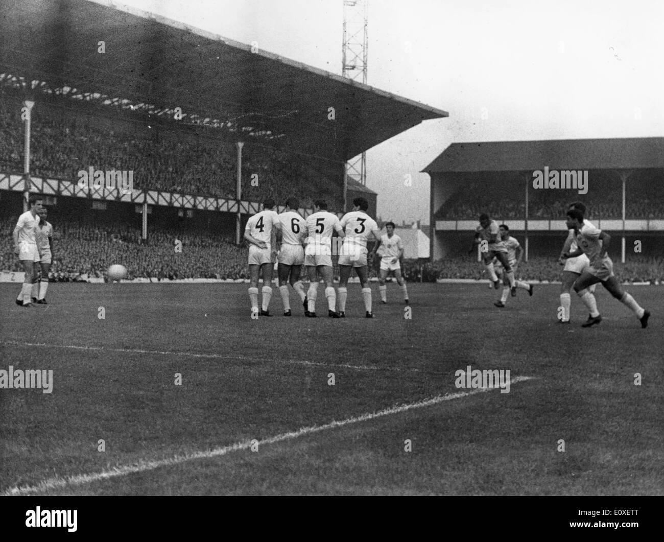 Pele et de la Coupe du Monde au Brésil contre la Bulgarie Banque D'Images