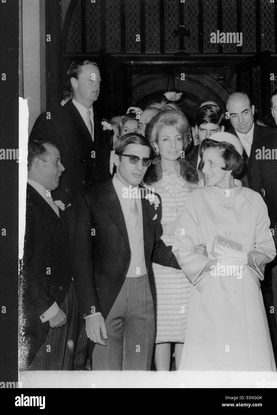 Alexander Onassis assiste à George Livanos wedding Banque D'Images