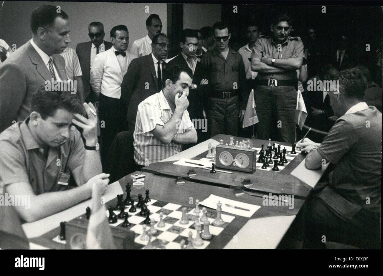 11 novembre 1966 - XVII World Chess Jeux Olympiques - La Havane, Cuba. Banque D'Images