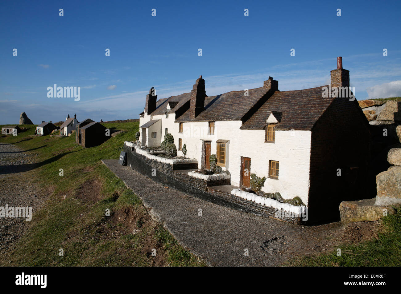 Land's End ; modèle ; Village ; Cornwall UK Banque D'Images