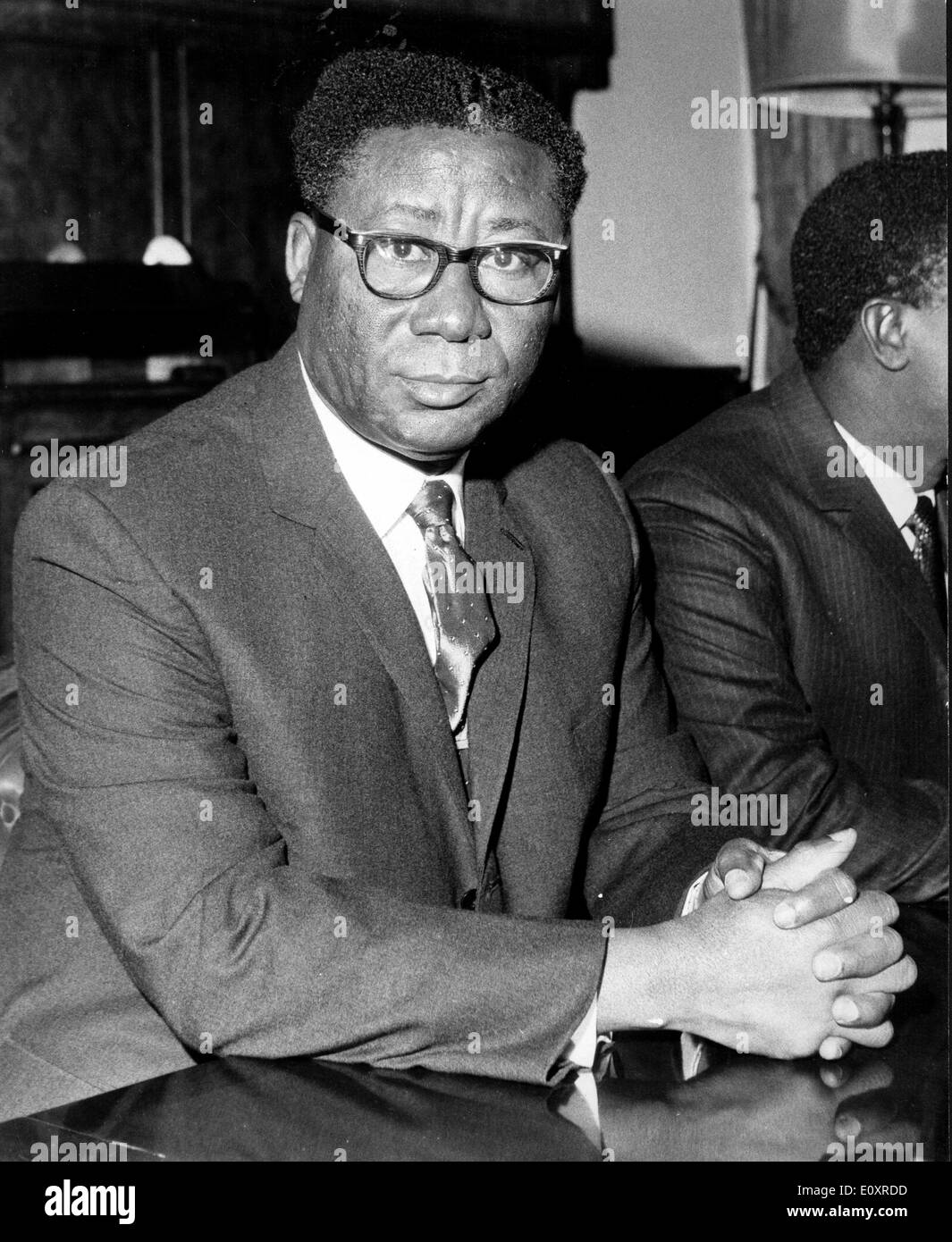 Oct 16, 1967 ; Londres, Royaume-Uni ; le lieutenant général JOSEPH ANKRAH, Premier homme fort du Ghana, qui est en visite officielle en Grande-Bretagne Banque D'Images