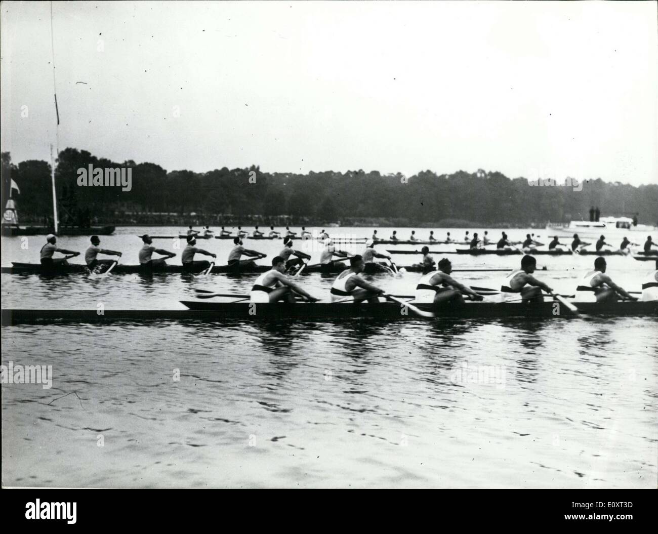 Septembre 05, 1967 - USA remporte huit d'Aviron dans l'homme des Jeux Olympiques de 1936 Banque D'Images
