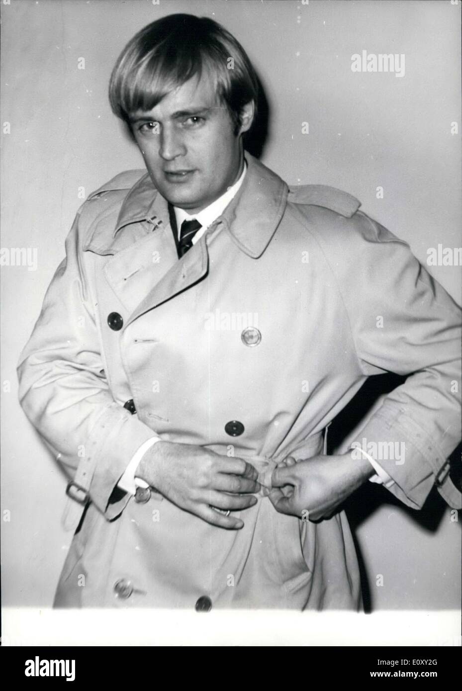 16 janvier 1968 - American Film acteur David McCallum jouit d'une popularité croissante avec les Allemands de l'affichage public. Il est devenu connu Banque D'Images