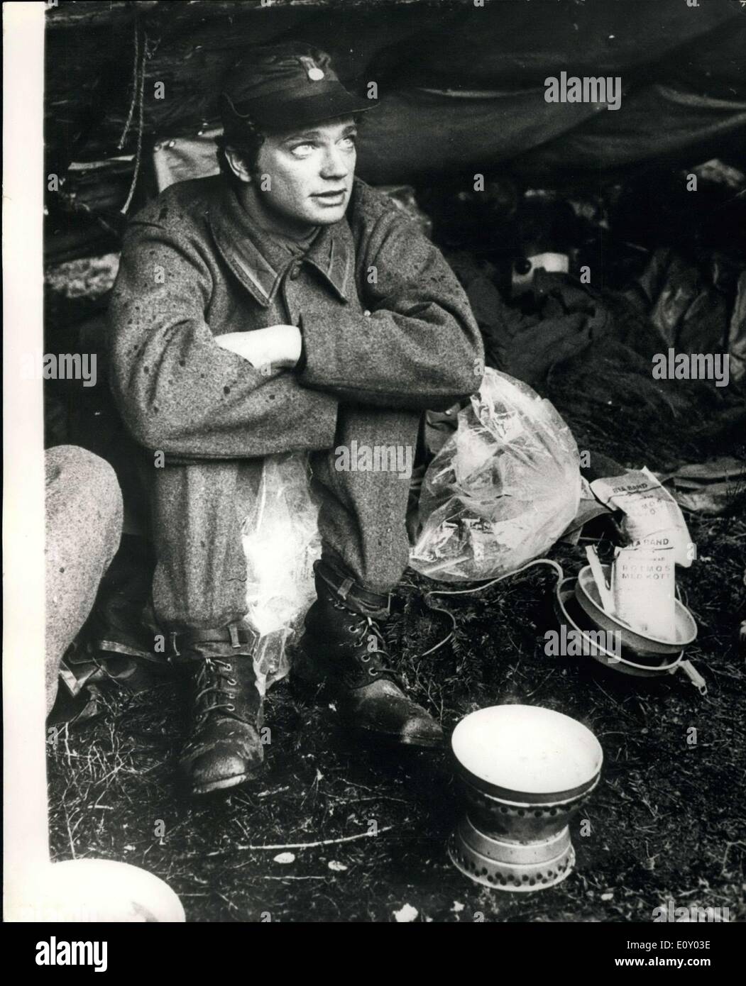 Avril 10, 1968 - un Prince héritier de la Couronne : il les roughs Prince Carl Gustav de Suède, est en deuxième année de service militaire, et à Banque D'Images