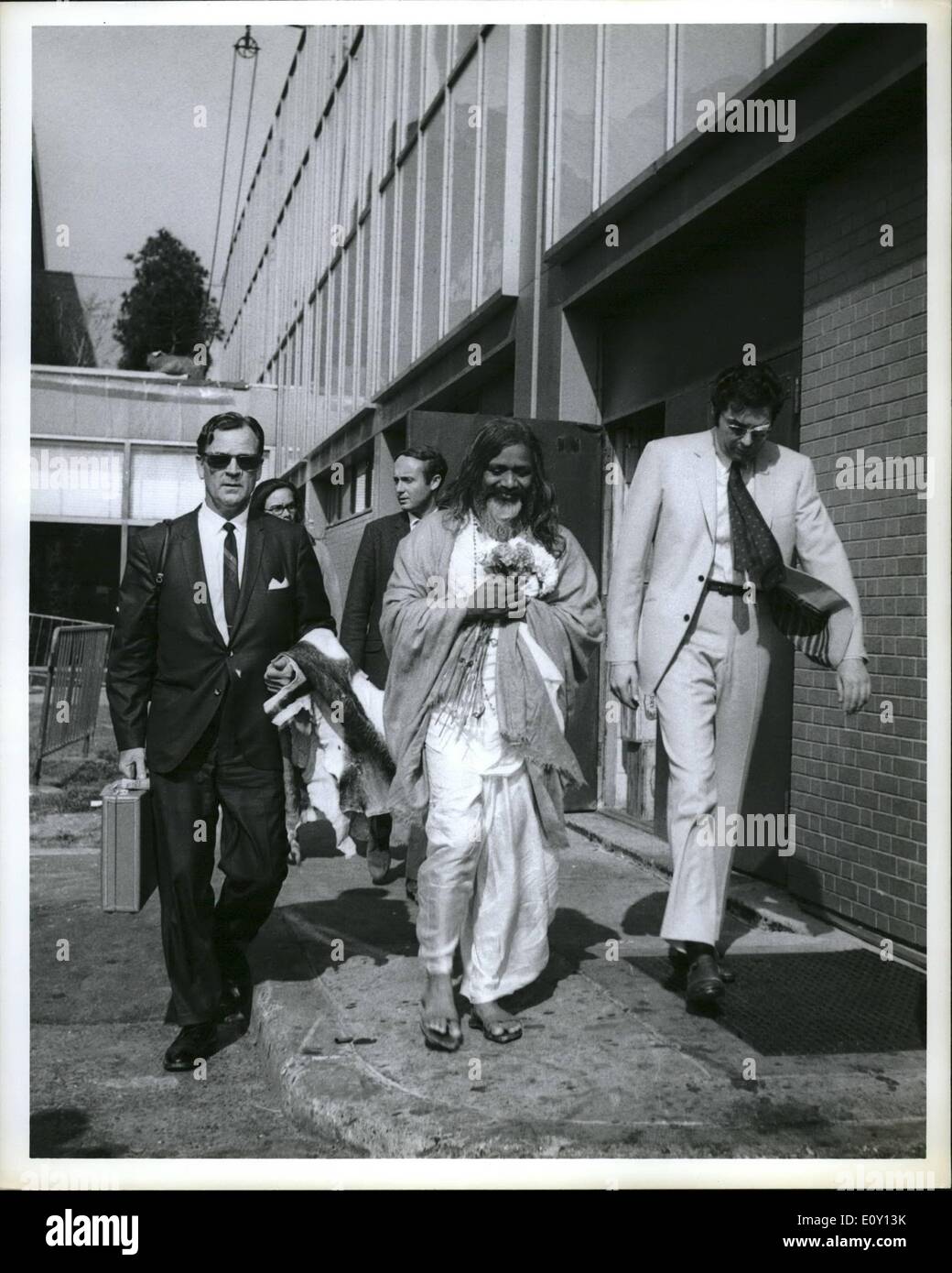 Mai 05, 1968 - Maharishi Mahesh Yogi, New York. Banque D'Images