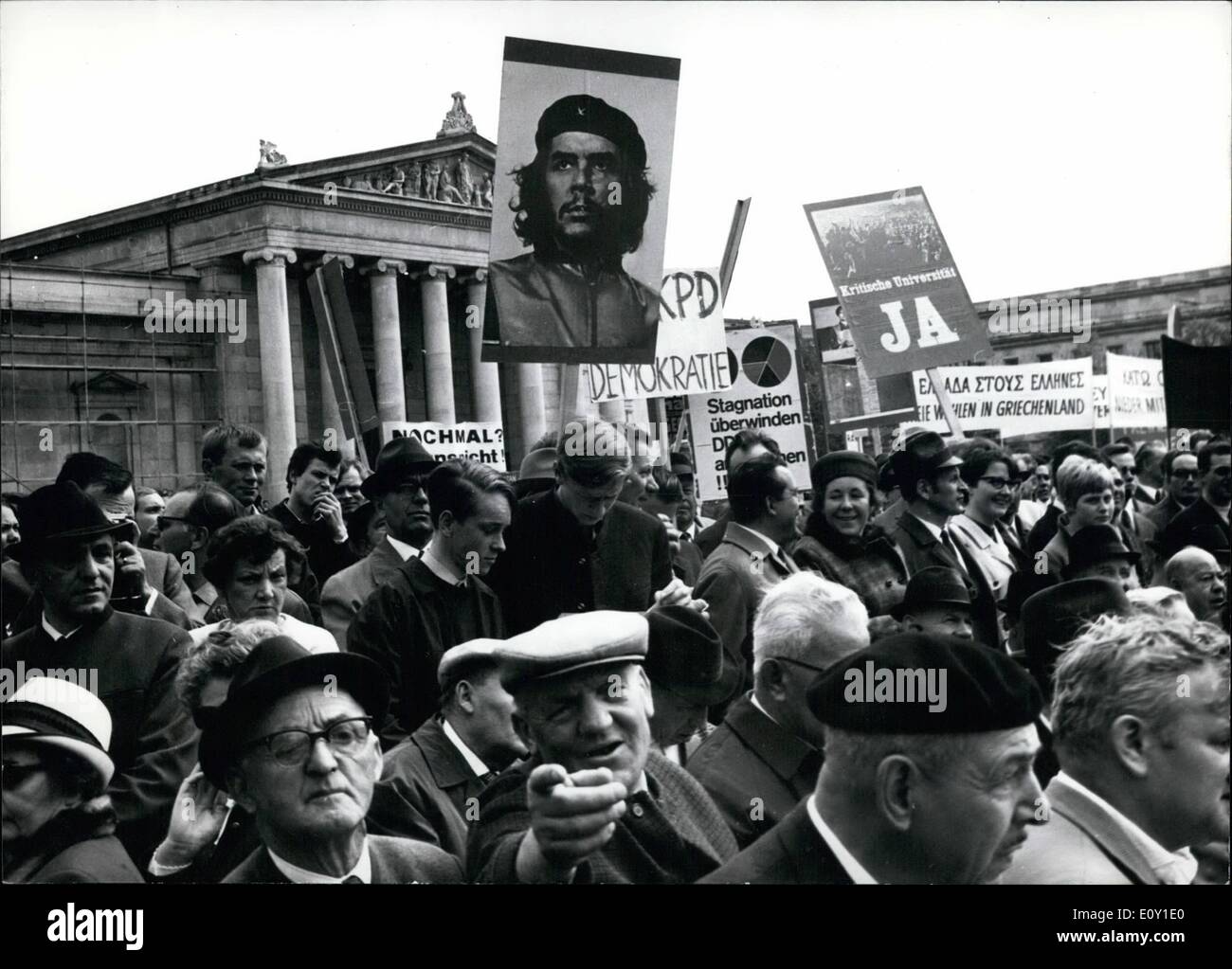 Mai 05, 1968 - Mayday à Munich Banque D'Images