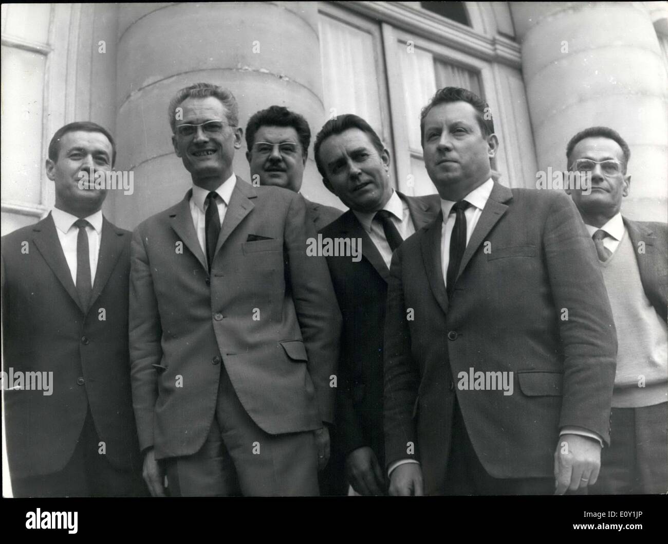 27 mai 1968 - Fédération Nationale de l'éducation représentant Maranger Banque D'Images