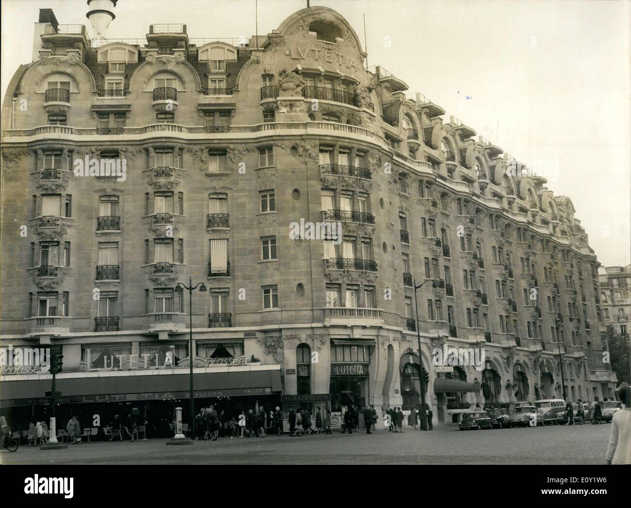 10 mai 1968 - Hôtel Lutetia à Paris Banque D'Images