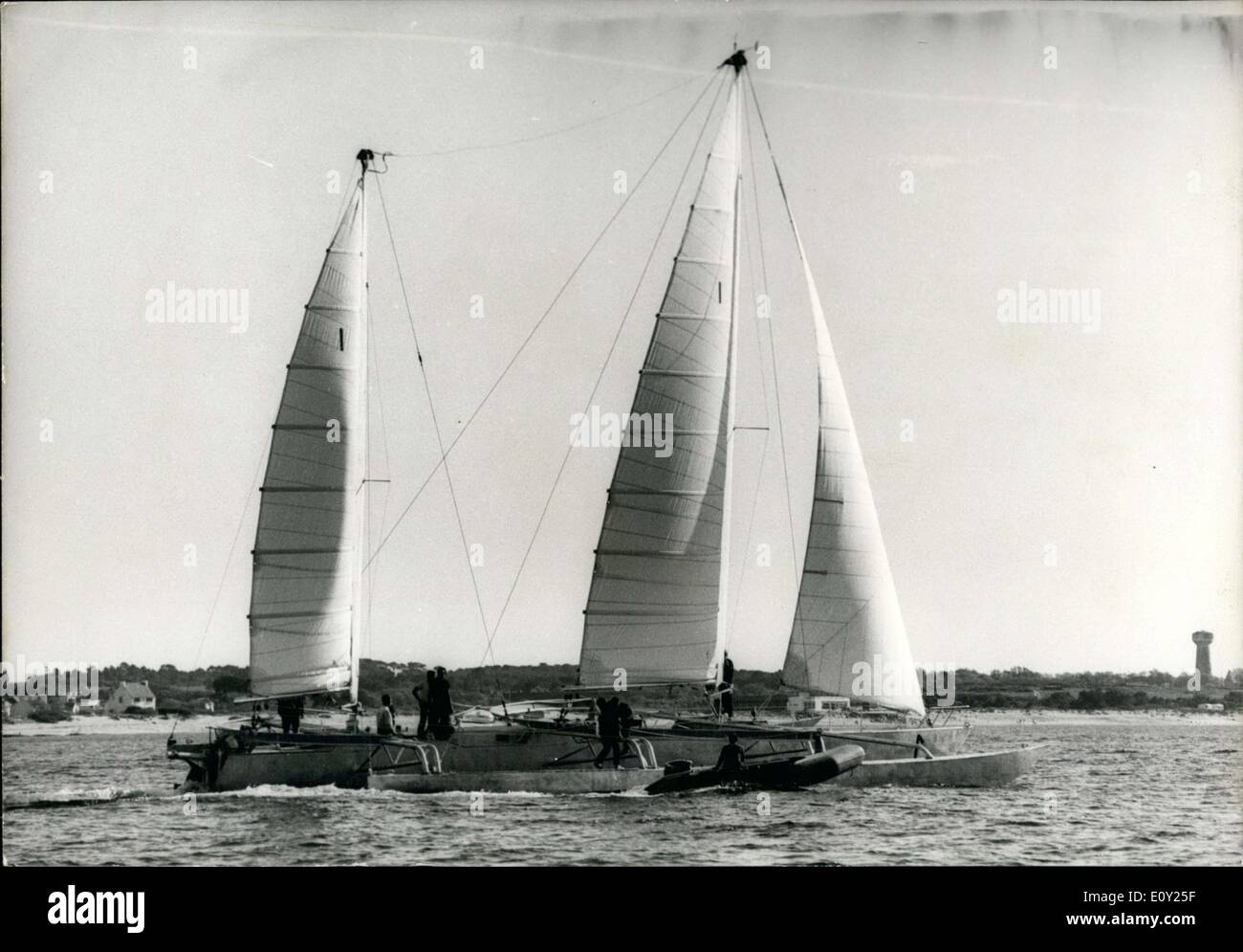 17 mai 1968 - Eric Tabarly, Pen Duick IV Banque D'Images