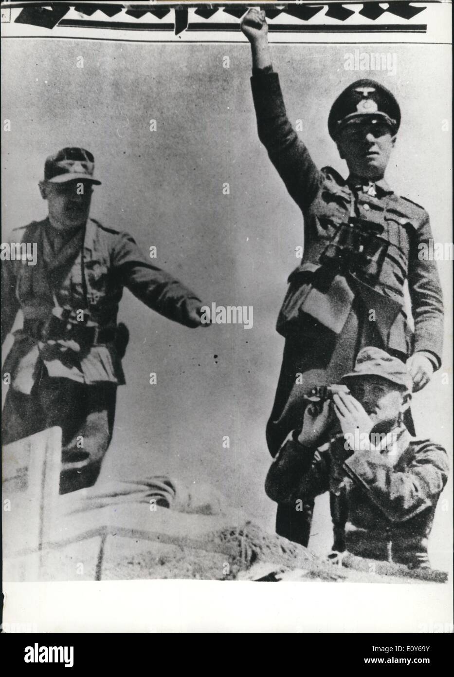 Le 12 décembre 1968 - Domaine général maréchal Erwin Rommel, chef de l'Afrikacorps in World War 2. L'Allemagne Gagnant du Concours de beauté photo Kodak Banque D'Images