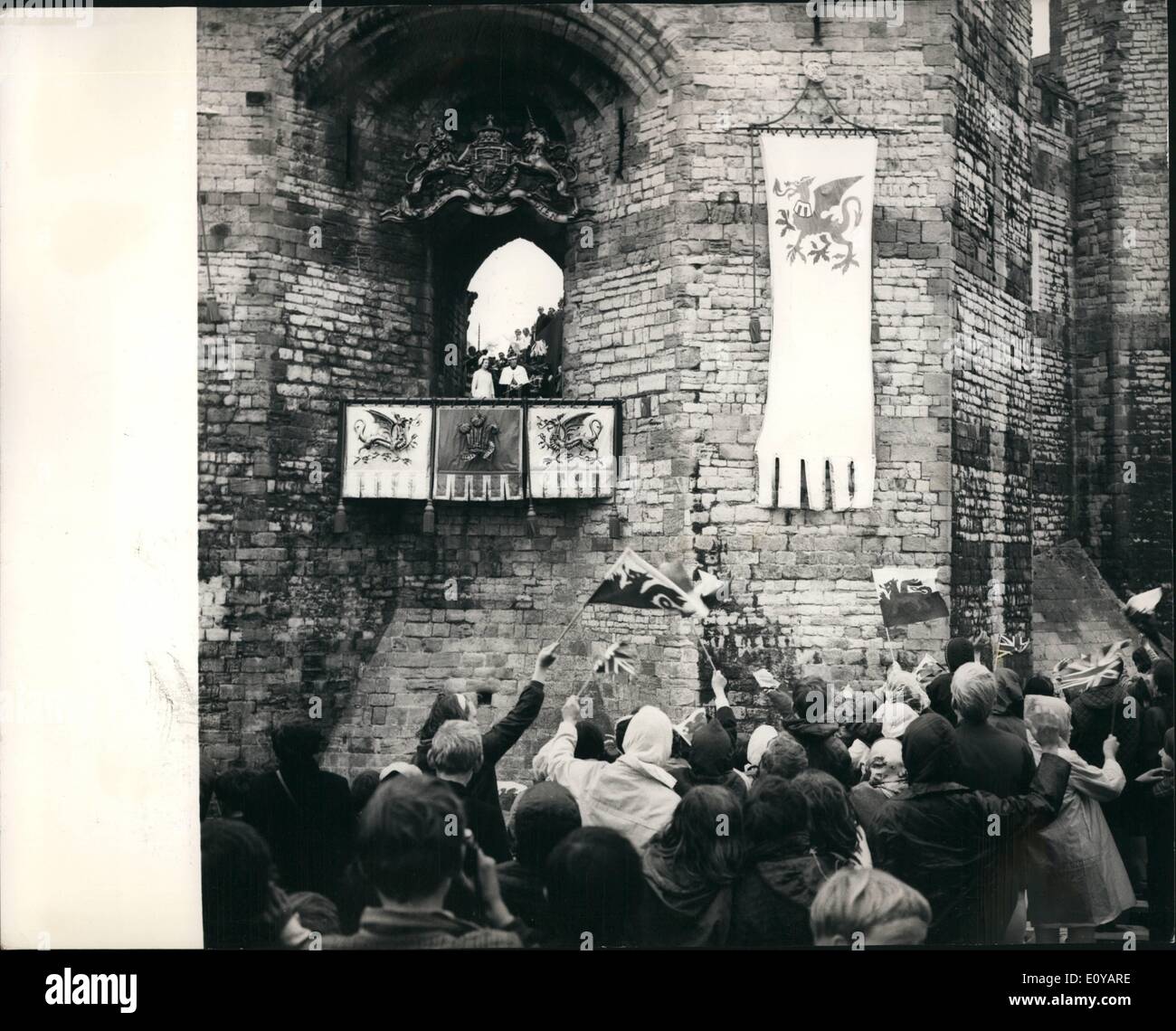 Juillet 07, 1969 - Investiture du Prince de Galles : Son Altesse Royale le Prince Charles est aujourd'hui investi comme Prince de Galles Banque D'Images