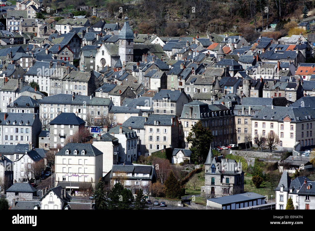 Ville de Murat dans le Cantal, Auvergne, France, Europe Banque D'Images