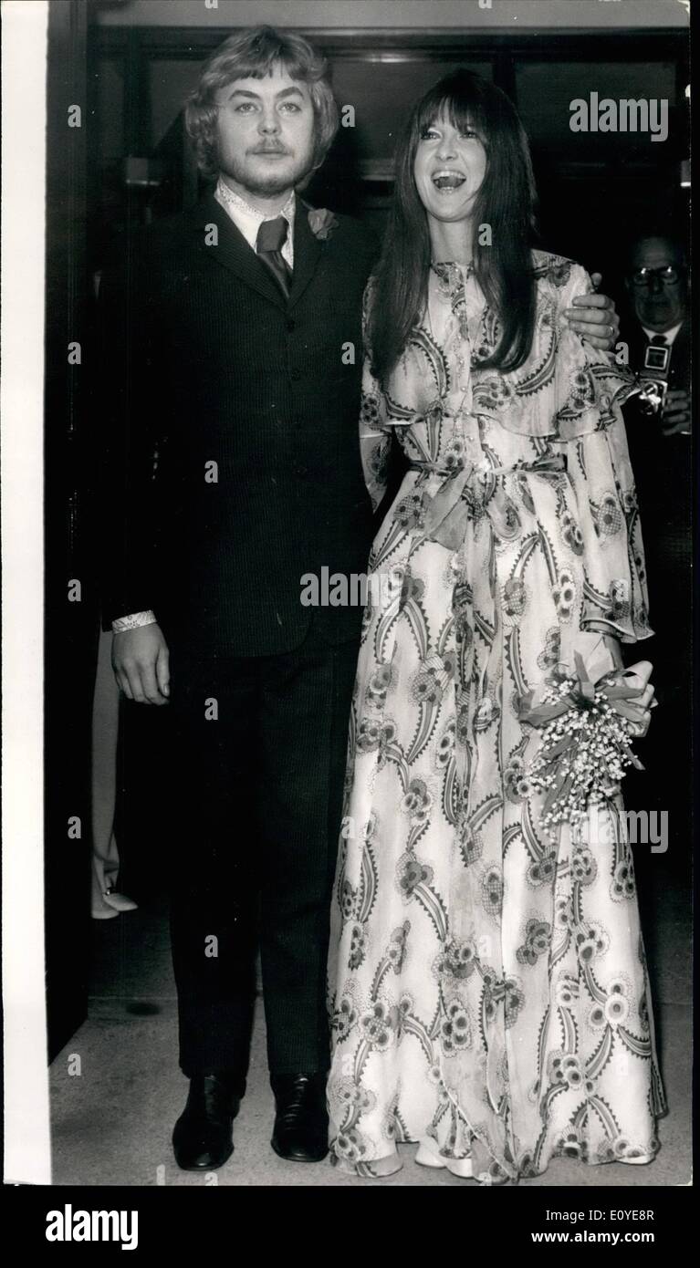 01 janvier 1970 - Cathy McGowan weds acteur. : Cathy McWogan, plat'sex A vos marques, prêts, Go Girl et une fois la reine des Mods, était Banque D'Images