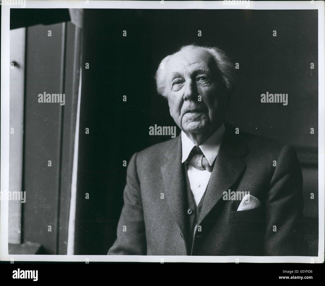 1 janvier, 1970 - Frank Lloyd Wright. Banque D'Images