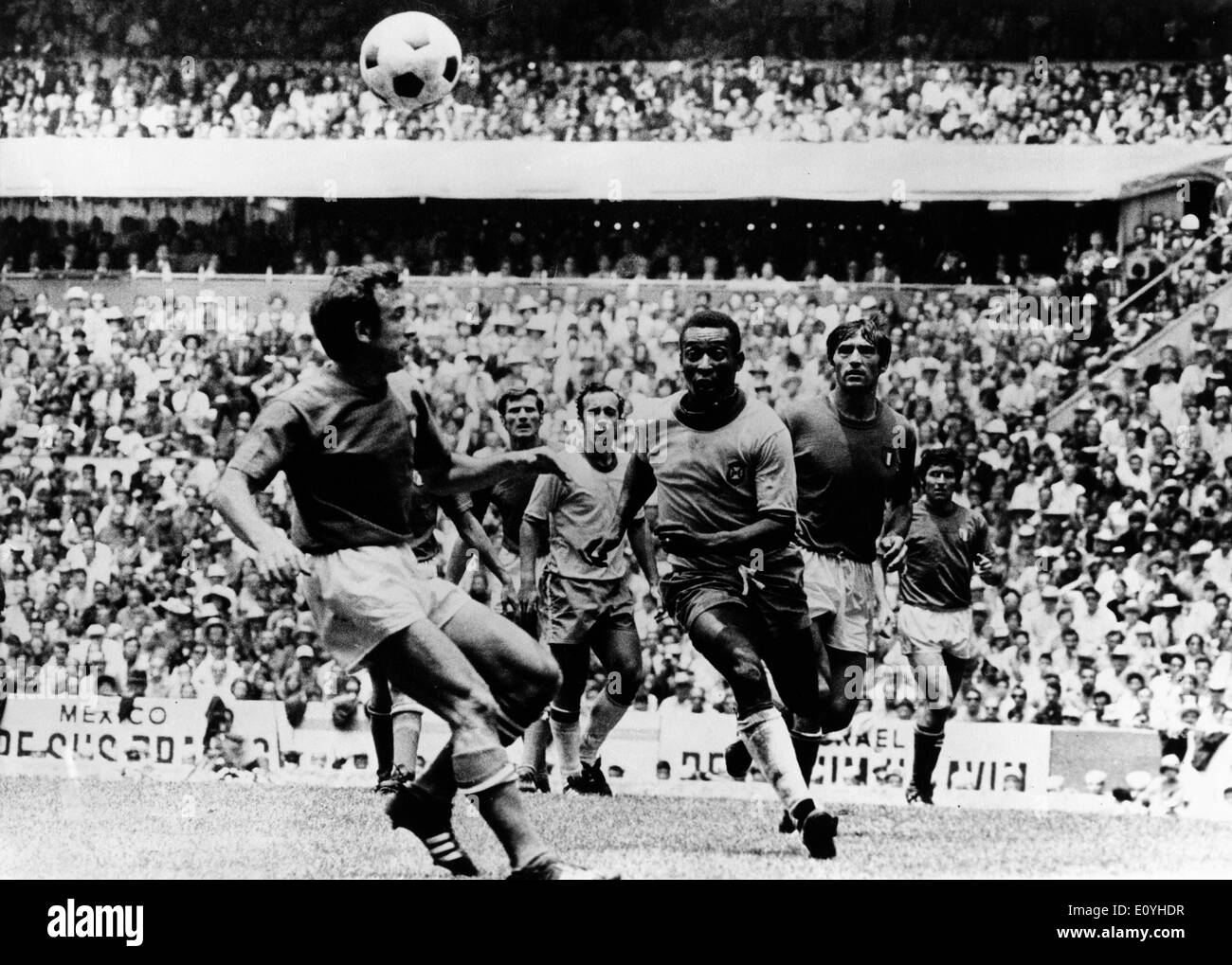 Pelé footballeur joue en Coupe du Monde Banque D'Images