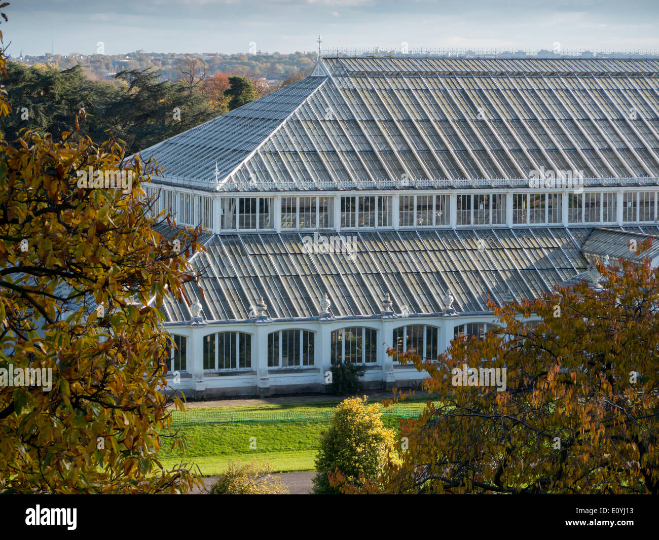 L'Europe, Royaume-Uni, Angleterre, Londres, les jardins de Kew House tempérées automne Banque D'Images