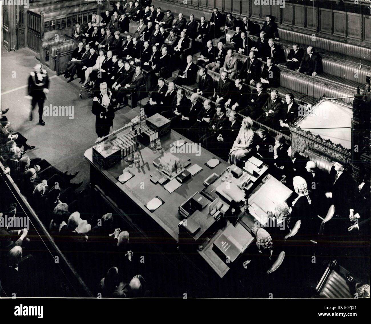 Juillet 02 1970 L Etat D Ouverture Du Parlement Baton Noir Citation A La Chambre Des Communes Photo Montre L Ancienne Ceremonie Du Baton Noir Un Photo Stock Alamy