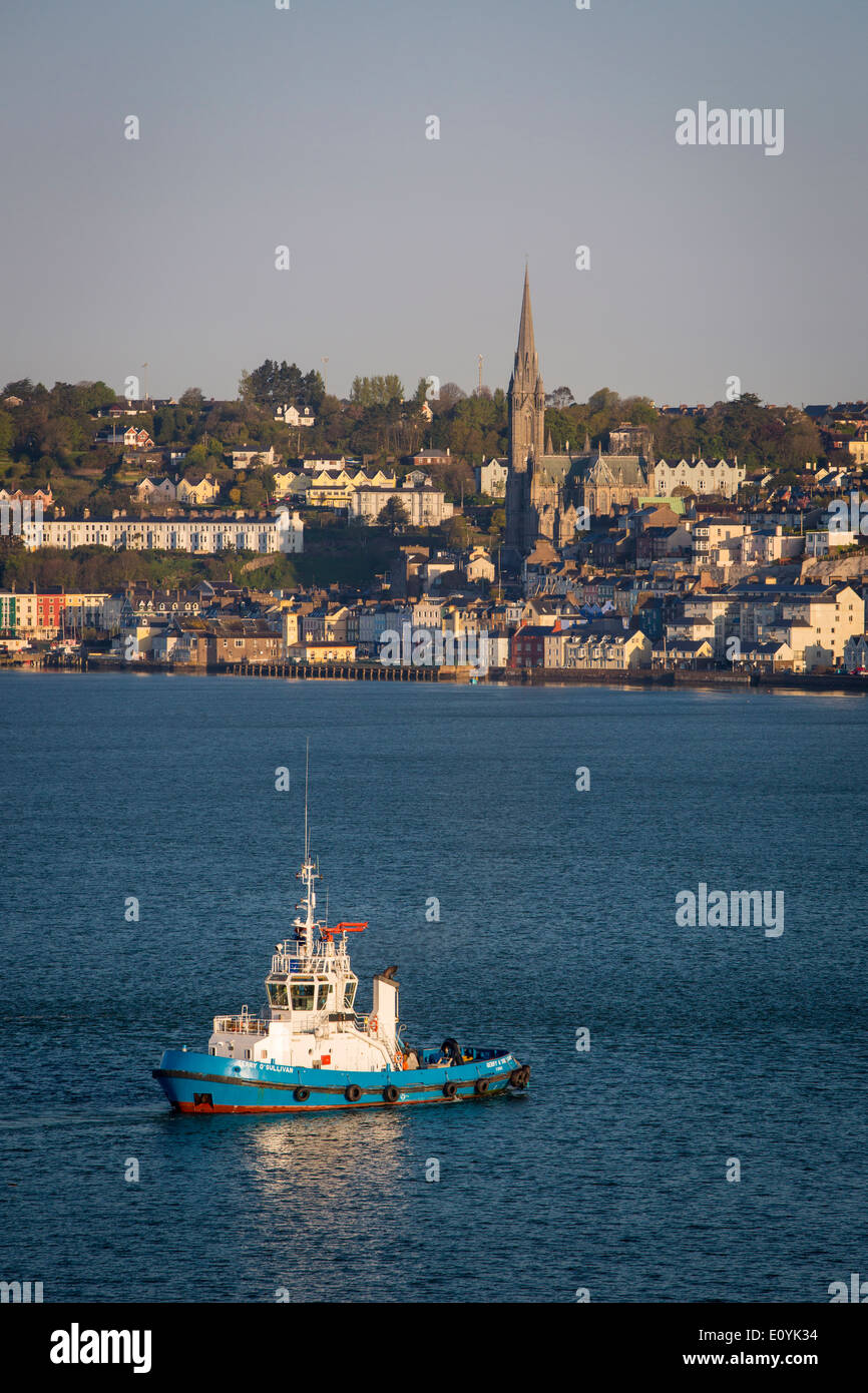 Remorqueur dans le port de Cobh, Irlande Cork Banque D'Images