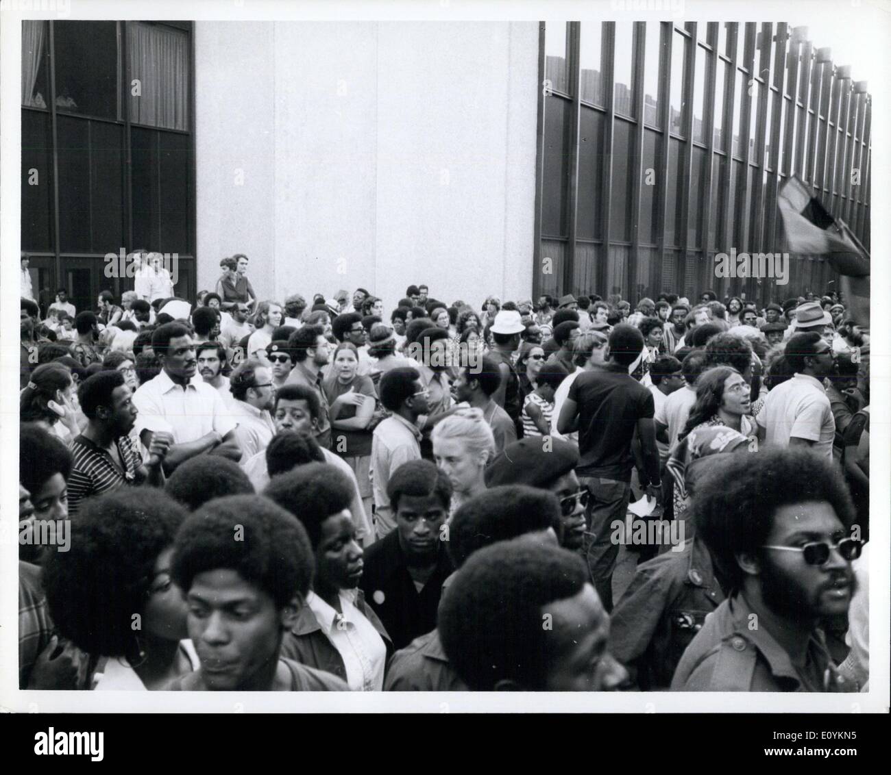 05 septembre 1970 - Black Panther Na Convention, Temple University, Philadelphie. PRESSION Banque D'Images