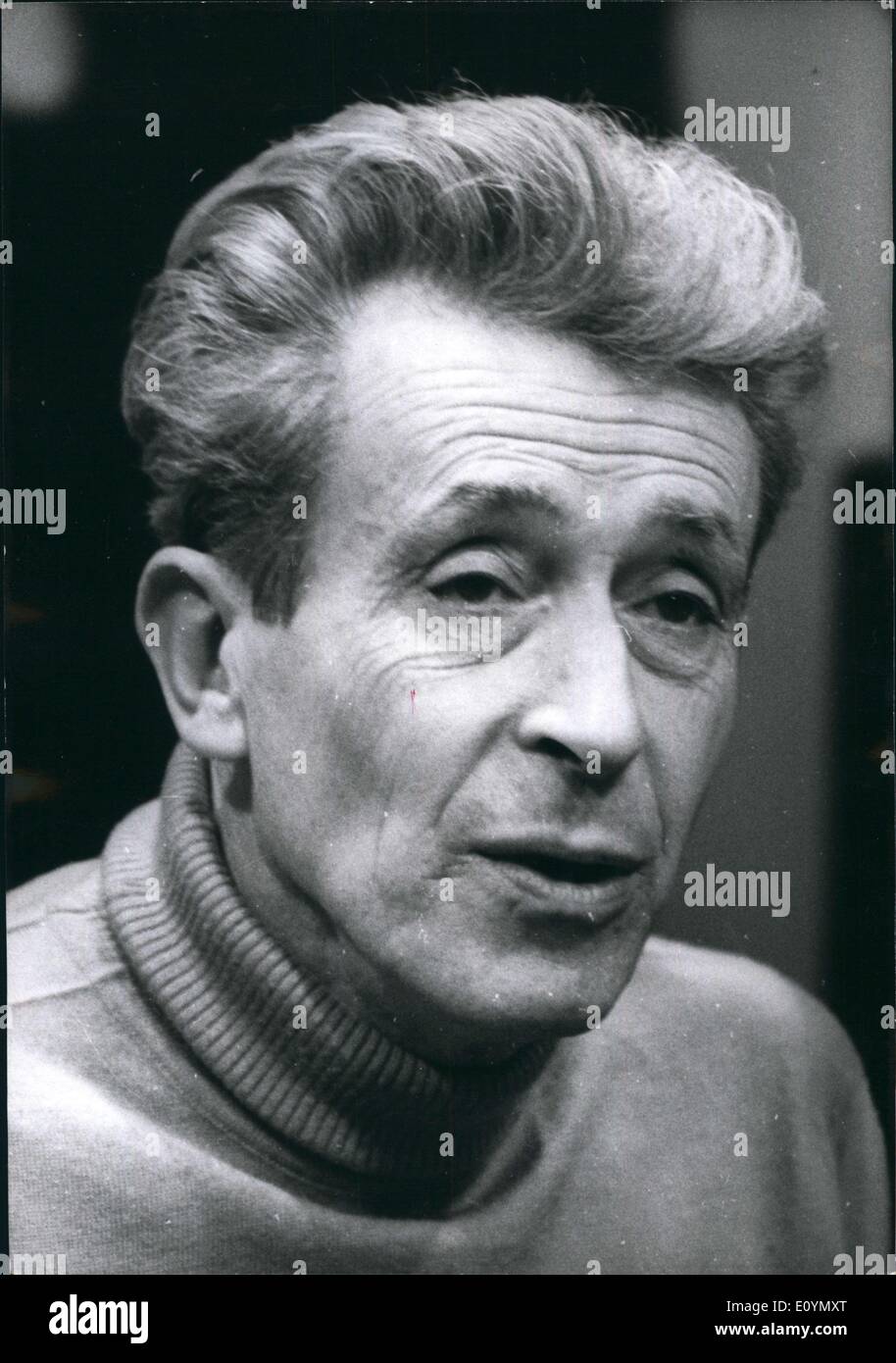 26 octobre 1970 - Portrait Painter Mac Audy Banque D'Images