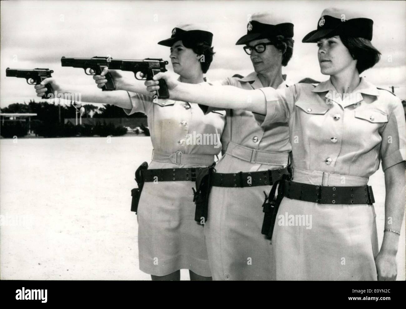 05 nov., 1970 - Women's Royal Australian Air Force la formation de la Police militaire Banque D'Images