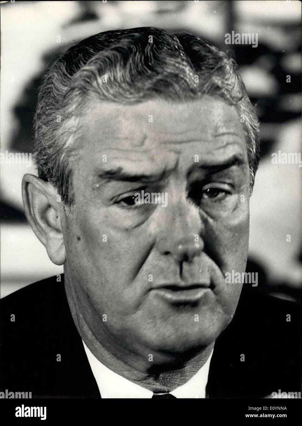 15 déc., 1970 - Il succède à David Kennedy, qui a démissionné. Banque D'Images