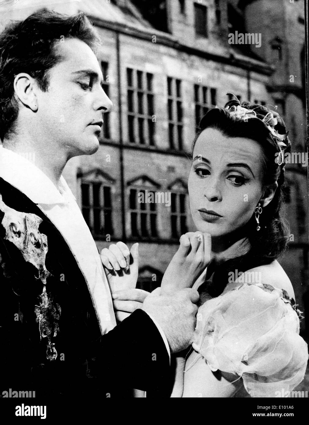 Claire Bloom et Richard Burton en jeu Banque D'Images