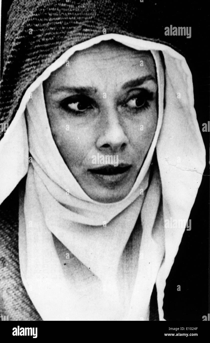 L'actrice Audrey Hepburn dans le film comme Maid Marian Banque D'Images