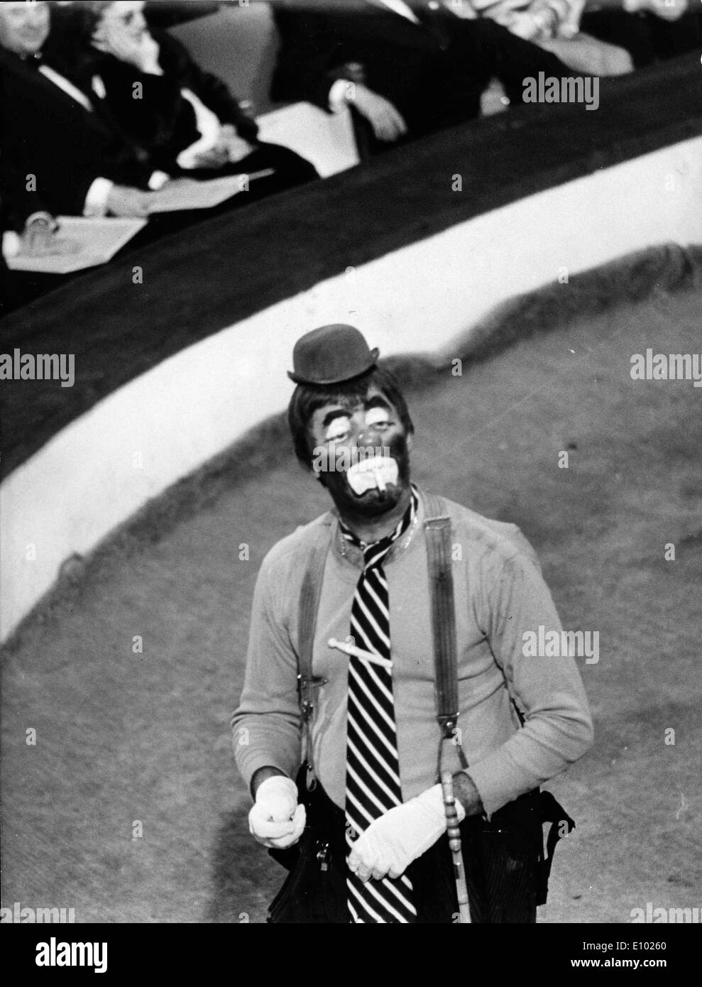 Acteur comédien Jerry Lewis comme clown au Gala de l'Union des artistes Banque D'Images