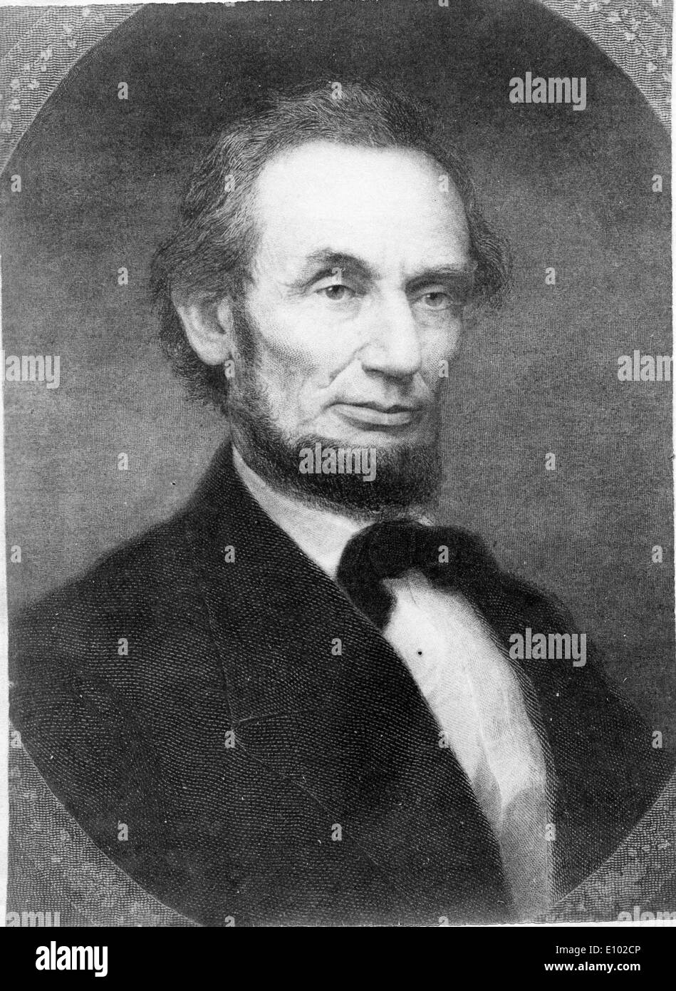 ABRAHAM LINCOLN (12 février 1809 - 15 avril 1865) est le seizième Président des États-Unis. Banque D'Images