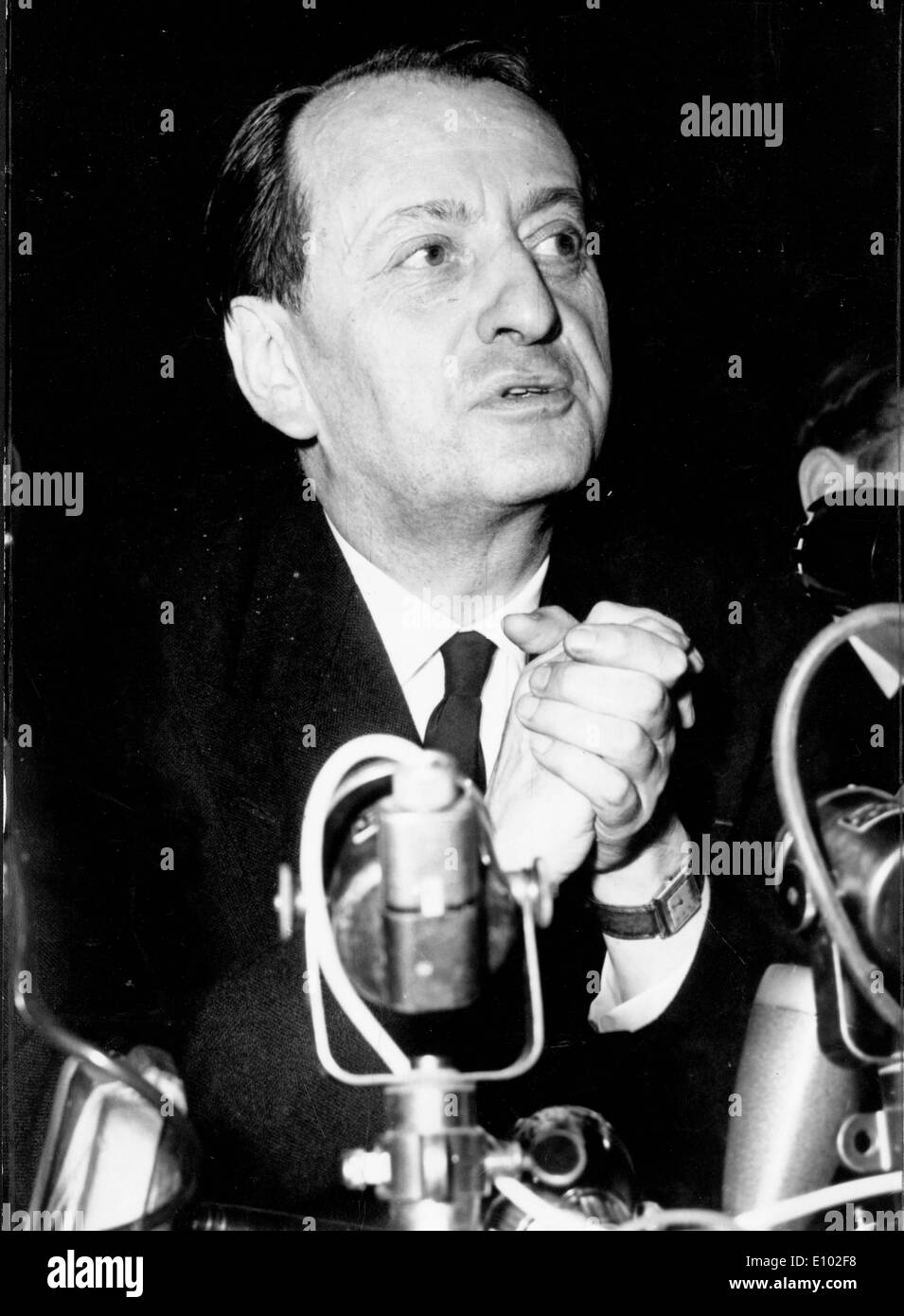 André MALRAUX (3 novembre 1901 23 novembre 1976) un auteur français, aventurier et homme d'État, la politique et la culture française. Banque D'Images